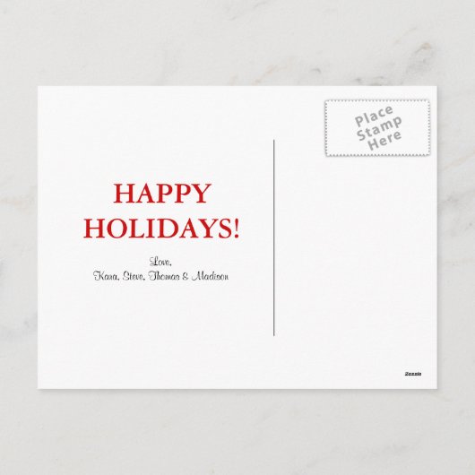 Nutcrackers Holiday Kaart (Achterkant)