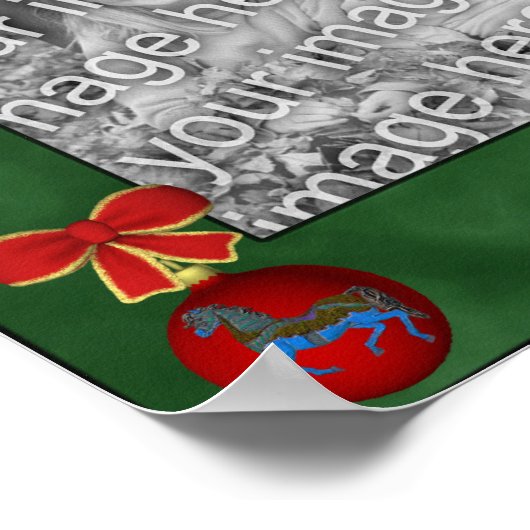 Nutcrackers Holiday Lijst Creëer Uw eigen foto Poster (Hoek)