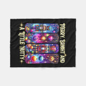 Nutcrackers Merry, Bright And A Little Nutty Funny Fleece Deken (Voorkant (Horizontaal))