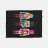 Nutcrackers Merry Christmas Funny Xmas Men Women Fleece Deken (Voorkant (Horizontaal))