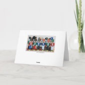 Nutcrackers Merry Kerstmis Feestdagen Kaart (Achterkant)