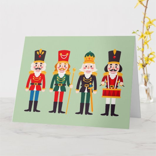 Nutcrackers Napkins Large Gift Bag Kaart (Gele Bloem)