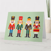 Nutcrackers Napkins Large Gift Bag Kaart (Voorkant)