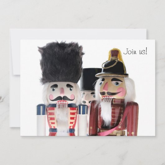 nutcrackers nodigt ons uit kaart (Voorkant)