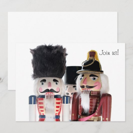 nutcrackers nodigt ons uit kaart (Voorkant / Achterkant)