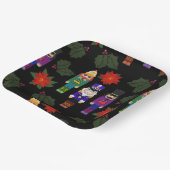 Nutcrackers Soldiers Faux Felt Style Whimsical Papieren Bordje (Gebogen)