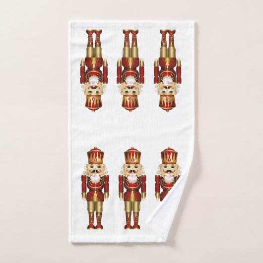 Nutcrackers voor kerstvakantiehanddoekset bad handdoek (Handdoek)