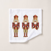 Nutcrackers voor kerstvakantiehanddoekset bad handdoek (Wasdoekje)