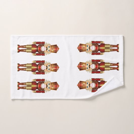 Nutcrackers voor kerstvakantiehanddoekset bad handdoek (Handdoek)
