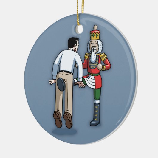 Nutcrackin' Keramisch Ornament (Links)