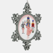 Nutcraker Ballet Cast Tin Sneeuwvlok Ornament (Links)