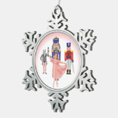 Nutcraker Ballet Cast Tin Sneeuwvlok Ornament (Rechts)