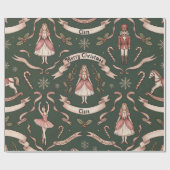 Nutcraker Elegant Cadeaupapier (Vlak)