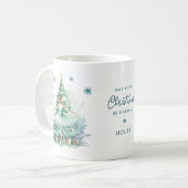 Nutcraker Mint Ballerina Gepersonaliseerde Kerst Koffiemok (Voorkant links)