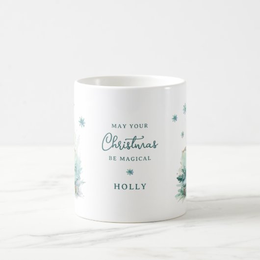 Nutcraker Mint Ballerina Gepersonaliseerde Kerst Koffiemok (Center)