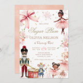 Nutcraker Sugar Plum Fairy Winter Verjaardag Kaart (Voorkant / Achterkant)