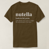 Nutella Definition Design Spread Love, Spread Nut T-shirt (Design voorkant)