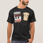 Nutella en brood t-shirt (Voorkant)