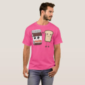 Nutella en brood t-shirt (Voorkant volledig)