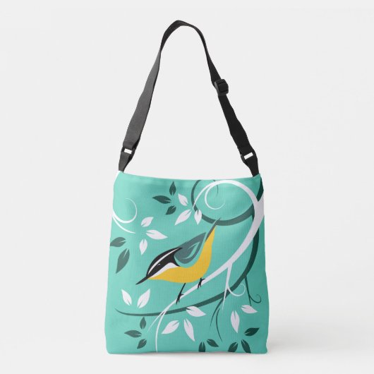 Nuthatch Art Crossbody Tas (Achterkant)