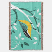 Nuthatch Art Deken (Voorkant Verticaal)