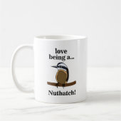 Nuthatch Bird Backyard Birder Birdwatcher Koffiemok (Links)