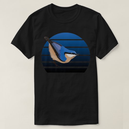 Nuthatch Birdlover Birdwatcher Animal Biologi T-shirt (Design voorkant)