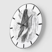 Nuthatch British Bird Large Clock Grote Klok (Hoek)