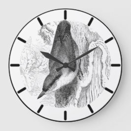 Nuthatch British Bird Large Clock Grote Klok