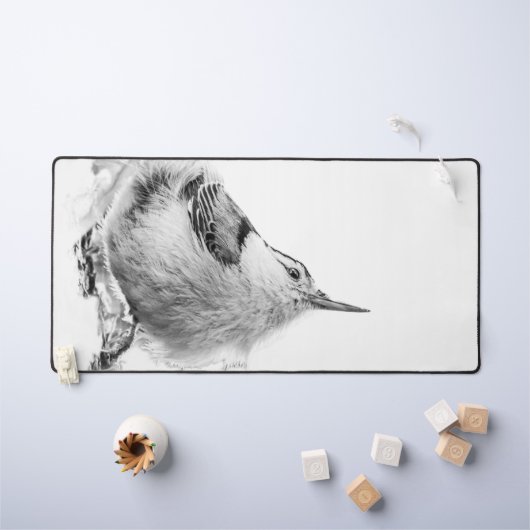 Nuthatch, Canadese vogelfotografie Bureaumat (Kindertafel)