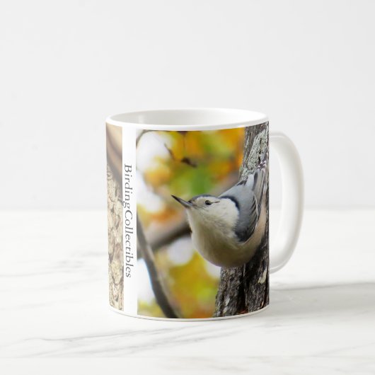 Nuthatch Coffee-Mok door BirdingCollectibles Koffiemok (Voorkant rechts)