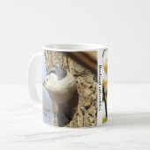 Nuthatch Coffee-Mok door BirdingCollectibles Koffiemok (Voorkant links)