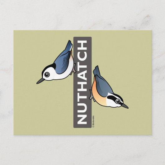 Nuthatch Fan Briefkaart (Voorkant)