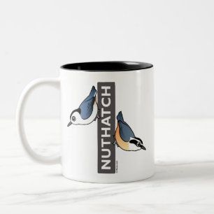 Nuthatch Fan Tweekleurige Koffiemok