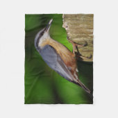 Nuthatch Fleece Blanket (Voorkant)