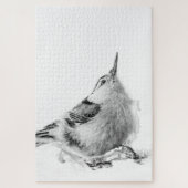 Nuthatch, High-Key Vogelfotografie Legpuzzel (Verticaal)
