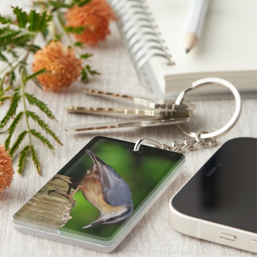 Nuthatch Keyring Sleutelhanger (Voorkant Rechts)