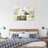 Nuthatch met Zonnebloempitten Natuur Print (Insitu (Slaapkamer))