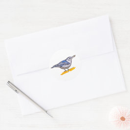 Nuthatch Ronde Sticker