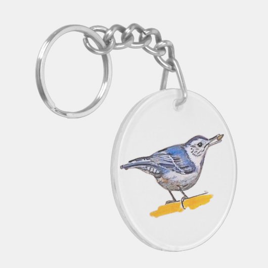 Nuthatch Sleutelhanger (Voorkant Links)