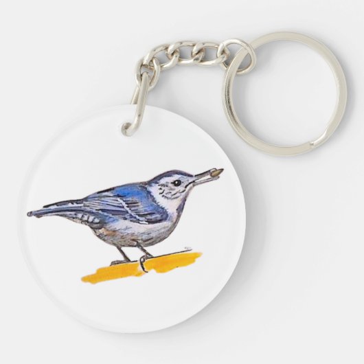 Nuthatch Sleutelhanger (Achterkant)