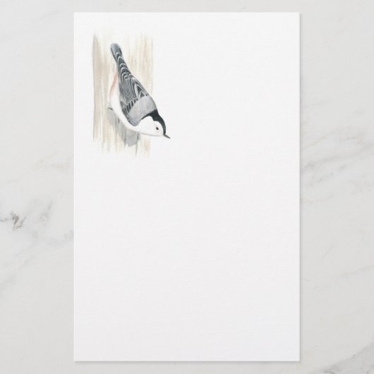 Nuthatch Stationery, met witte korst Briefpapier (Voorkant)
