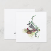 Nuthatch Vogelkunst (Voorkant / Achterkant)