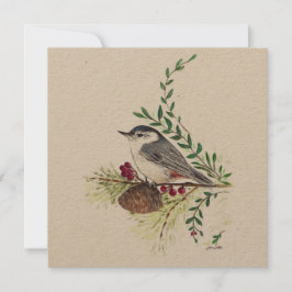 Nuthatch Vogelschilderij Kaart