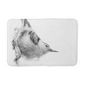 Nuthatch, White Bird fotografie Badmat (Voorkant)