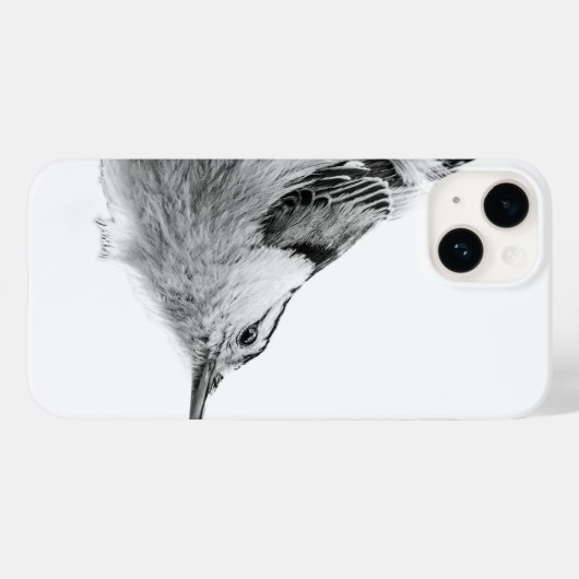 Nuthatch White Bird Fotografie Case-Mate iPhone Case (Achterkant (horizontaal))
