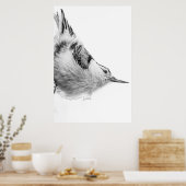 Nuthatch, White Bird fotografie Poster (Keuken)