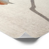 Nuthatcher atop Persimmons by Ohara Koson Japanese Poster (Hoek)