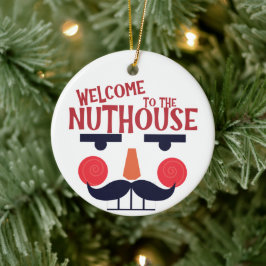  Nuthouse Funny Kerstvakantie Keramisch Ornament