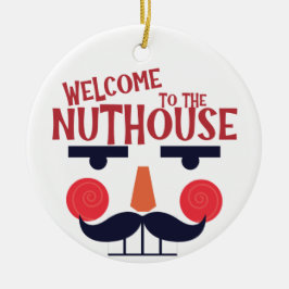  Nuthouse Funny Kerstvakantie Keramisch Ornament
